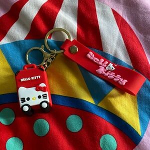 NWOT hello Kitty luggage keychain
